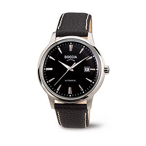 Boccia Automatic Titanium Watch - Black Face - 3586-02